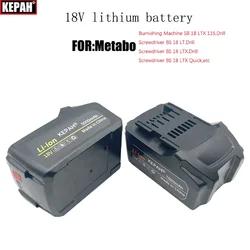 18V 5Ah 7Ah lithium battery,for Metabo cordless electric tools,drill bits,wrenches,hammers,saws,asc30, asc55, BSZ18，SSW，SSD 18LT