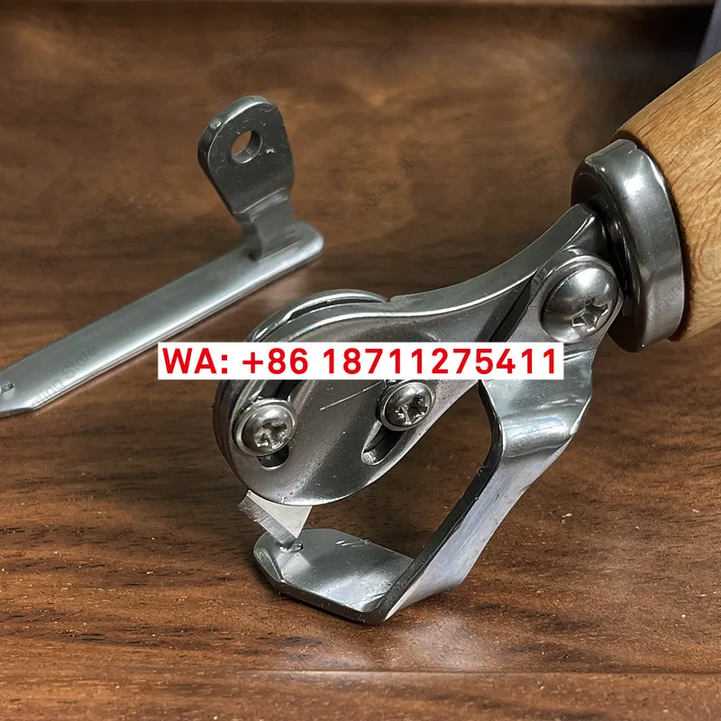 Isometric trimming knife, stubble cleaning knife, leather making tool, straight curved knife, 4710