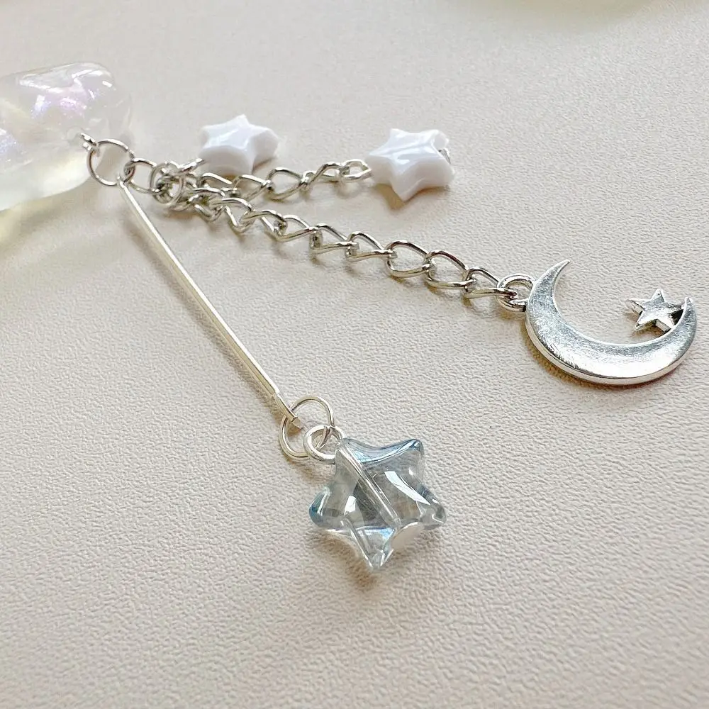 

Acrylic Moon Star Phone Charms DIY Handmade Rabbit Cloud Phone Chains Trinket Ins Mid-Autumn Festival Mobile Strap Jewelry Gift