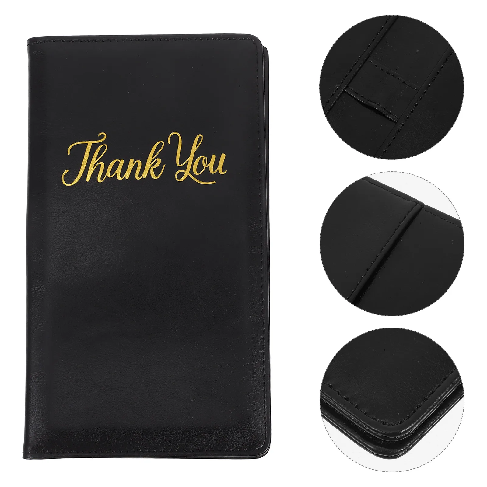 

Restaurant Tip Clip Check Holder PU Book Recipe Tray Guest Check Bill Card Holders Presenters Writers Pads Server