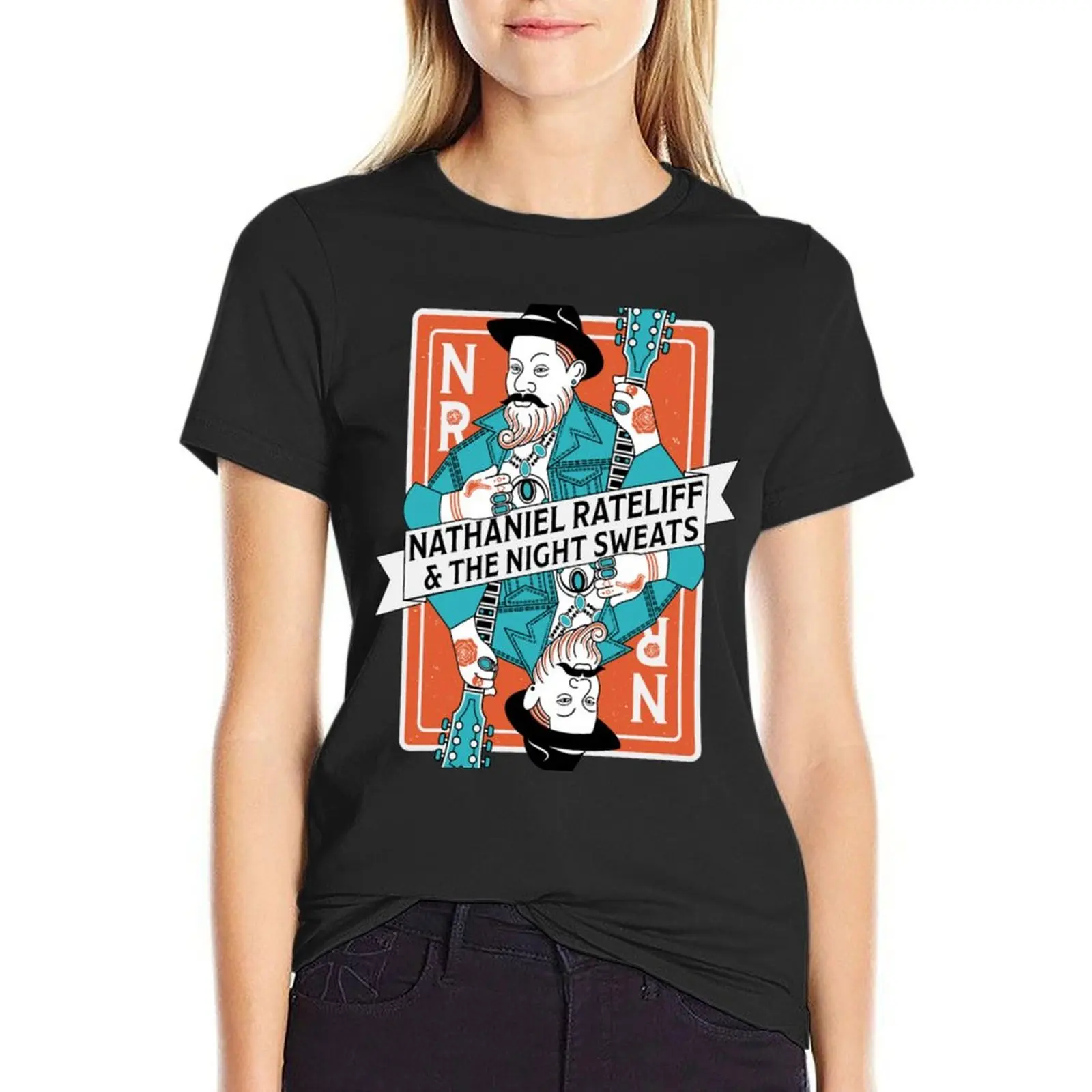 

Nathaniel Rateliff T-shirt funny aesthetic clothes t shirts for Women loose fit