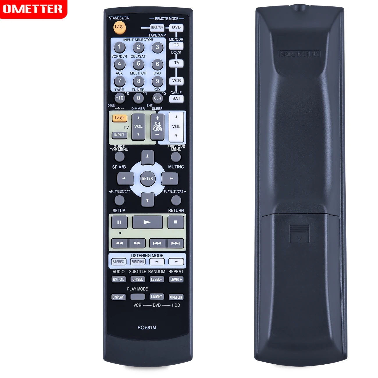 RC-681M OEM Remote Control for Onkyo AV Receiver TX-SR575B SKF-550F HT-R508