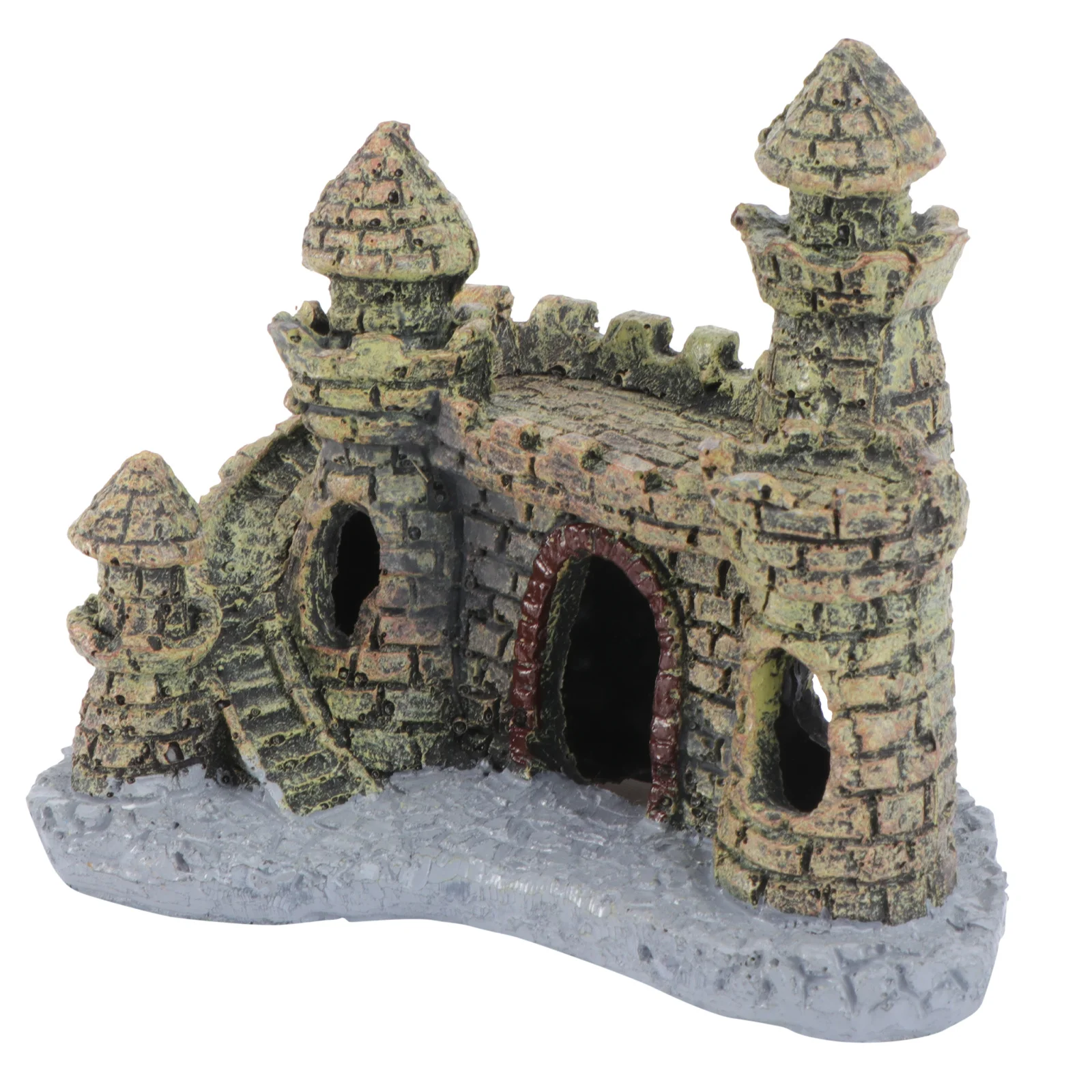 

Mini Castle Aquarium Decoration Fish Ornament Resin Landscape for Freshwater Saltwater Fish