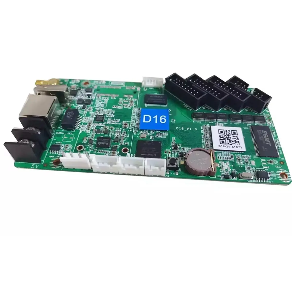 【▶♦△POPULAR PICK】D16 Asynchronous Controller Full-Color LED Controller Card with 65,000-Pixel Load 75x4 Hub WiFi USB Cable Conne