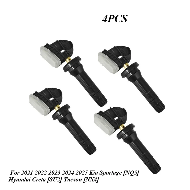 

4pcs For 2021 2022 2023 2024 2025 Kia Sportage [NQ5] Hyundai Creta [SU2] Tucson [NX4] TPMS Sensor 433MHz 52940-BV100 52940CG100