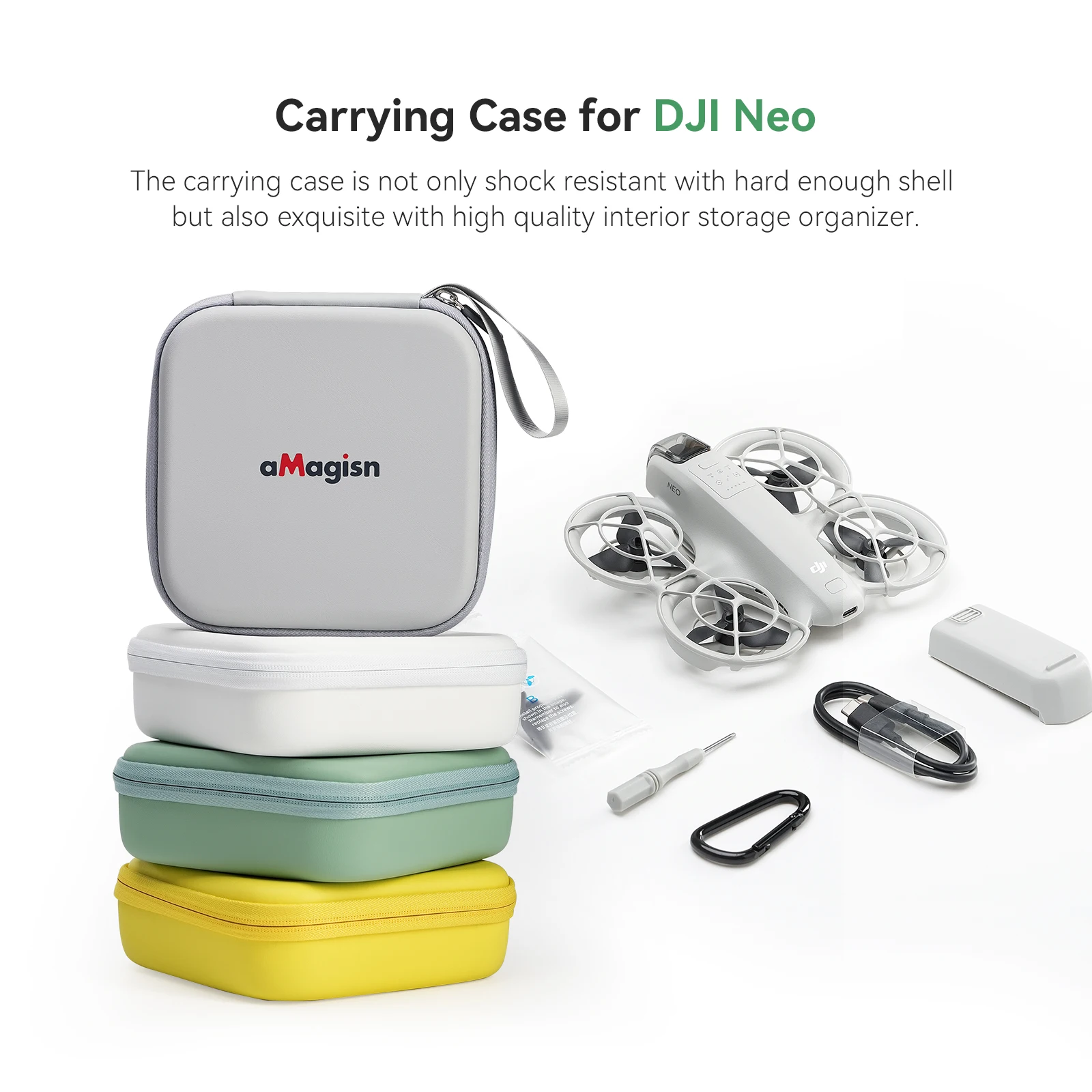 aMagisn Case for DJI Neo Fly More Combo,Drone Travel Storage Bag,Portable Carry Case for DJI Neo Drone,DJI NEO Drone Accessories