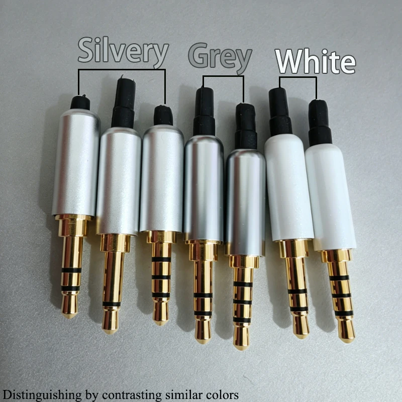 1 Stück 3,5mm Audio-Stecker 2/3/4 Pole Mikrofon Kopfhörer Audio-Adapter Stereo-Stecker Reparaturkabel Lötverbinder DIY Stecker – Detail 16