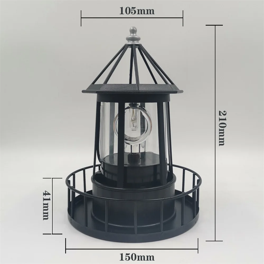 Amazon Bestseller Large Solar Light Tower; Solar Beacon Rotating Light for Outdoor Garden Landscape Courtyard