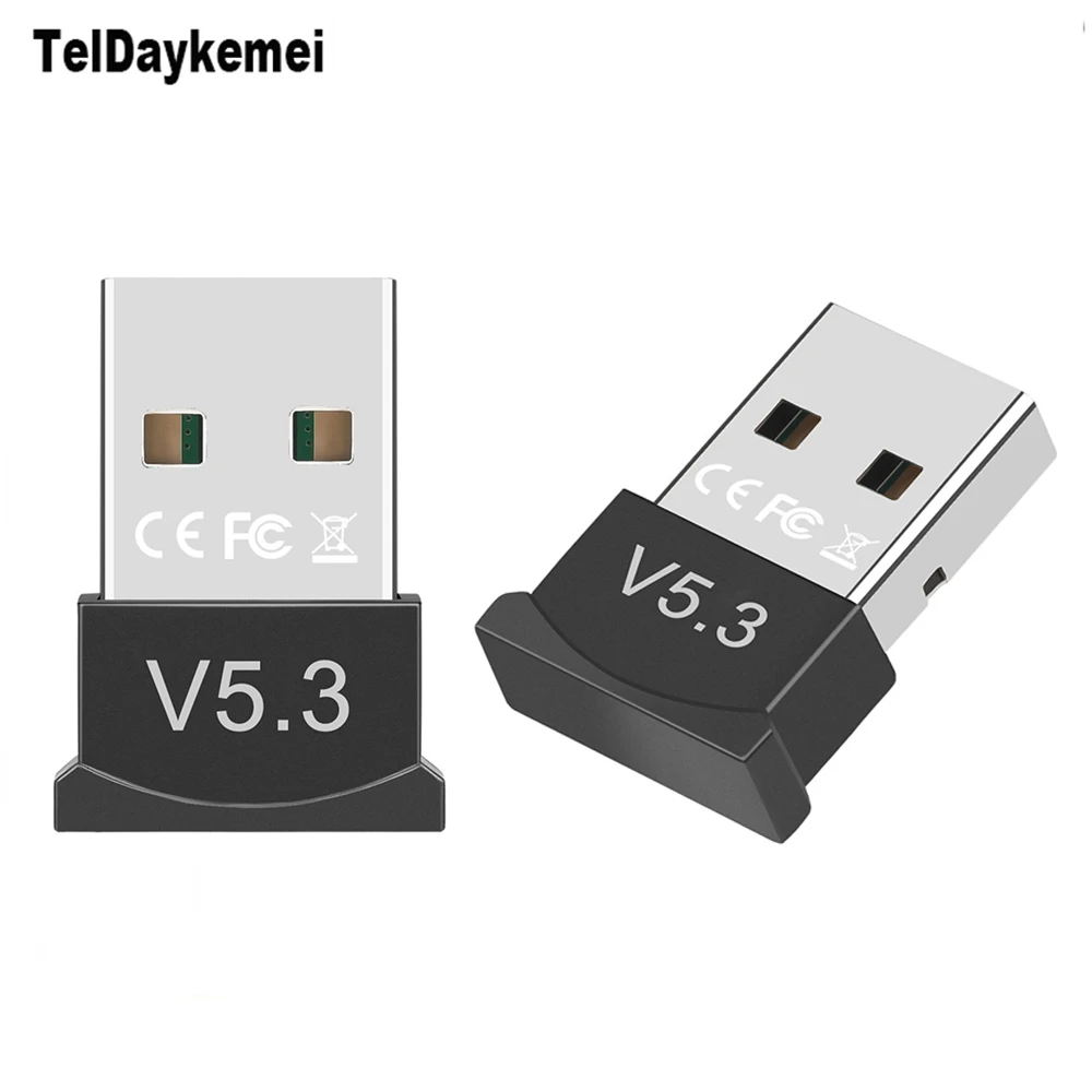

Bluetooth 5.3 USB Adapter Transmitter Receiver Dongle for Computer PC Laptop