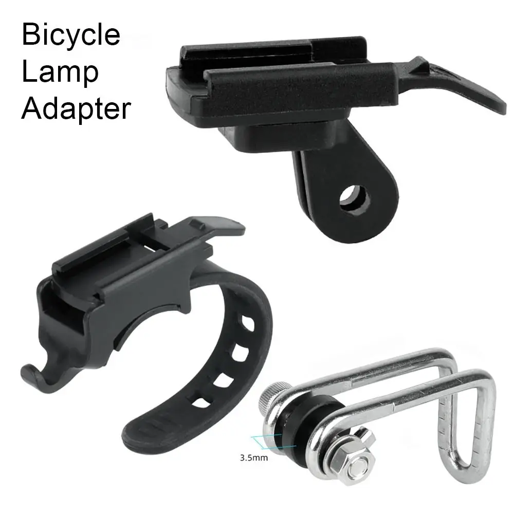 Soporte de bicicleta MTB para interfaz Gopro, adaptador de faro de montaje rápido de Metal para Rockbros QD-250 YQ200/400 Blackbird L1