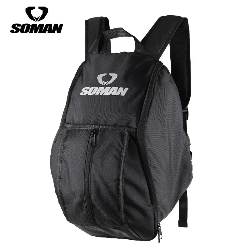 SOMAN Cycling Backpack Splash Proof Motorcycle Helmet Bag All Season Motorcycle Bag TKB-02 Suitable for Men and Women