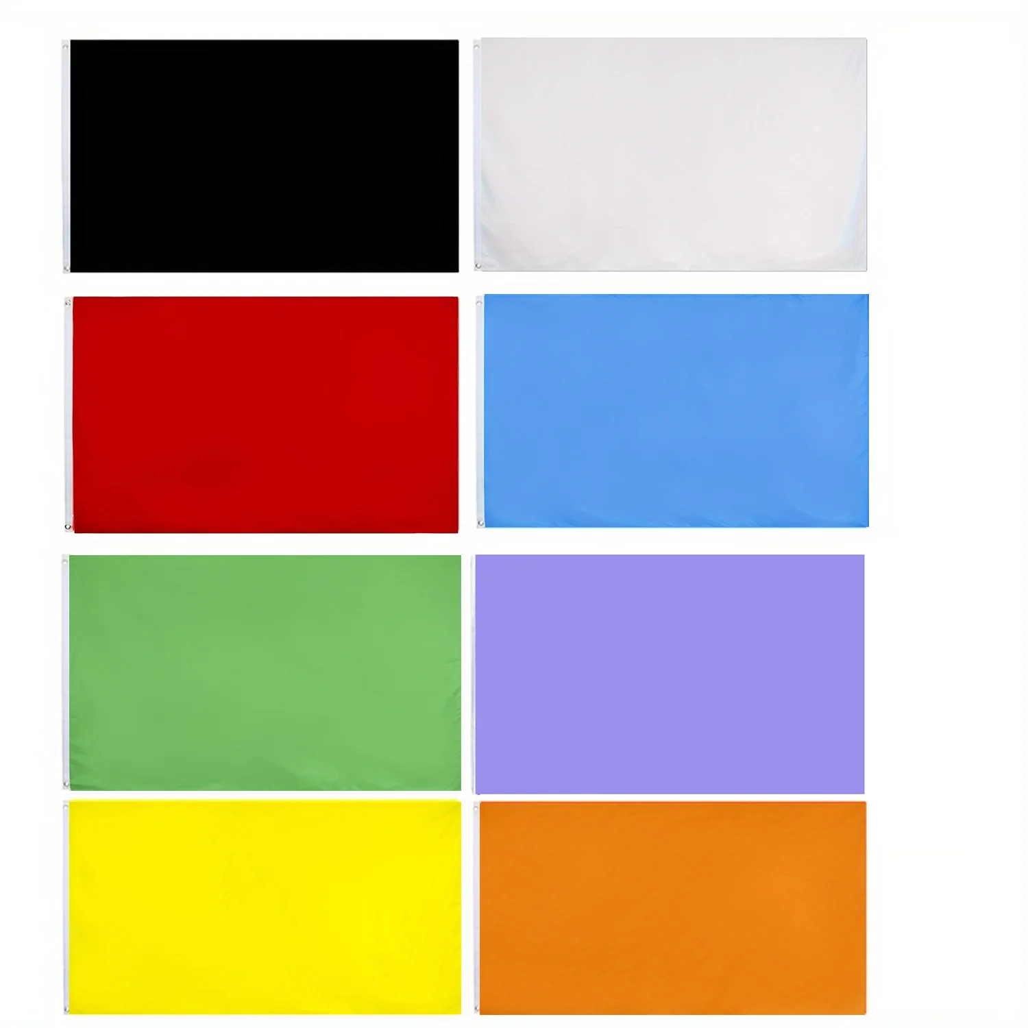 

1pc Pure Colorful Outdoor Flag, Vibrant Color 3x5ft/2x3ft Various Pure Color Choices, Black, White, Red, Green, Orange, Yellow