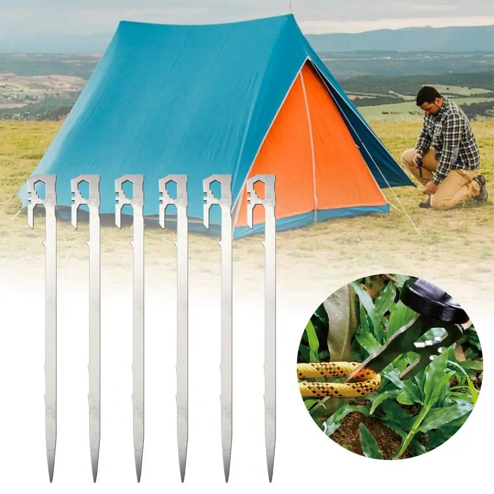 

Heavy-duty Tent Stake Durable Heavy Duty Camping Tent Stakes Metal Pegs for Outdoor Tarp Spikes Corrosion Resistant for Easy