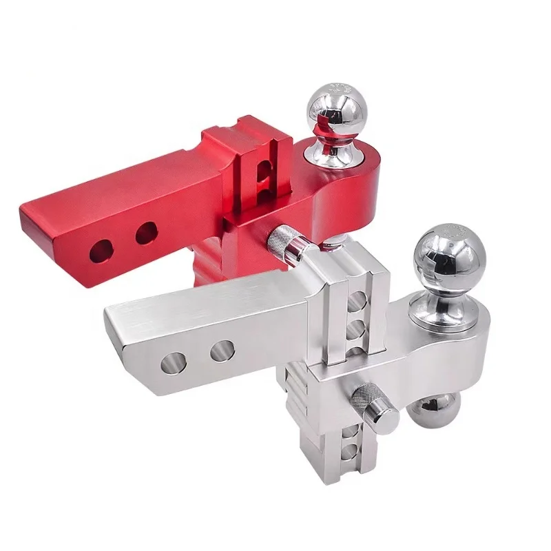 Adjustable aluminum alloy trailer arm porous corrugated double ball head RV modification accessories