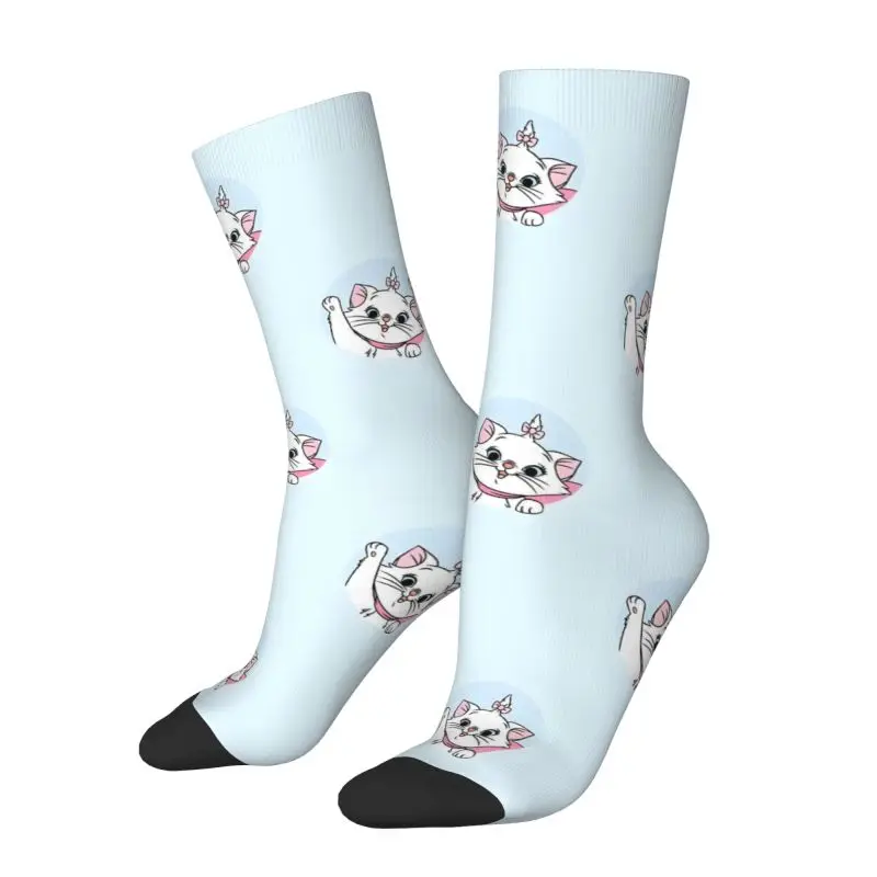 

Custom Fun Print The Aristocats Socks for Women Men Stretch Summer Autumn Winter Cat Manga Crew Socks