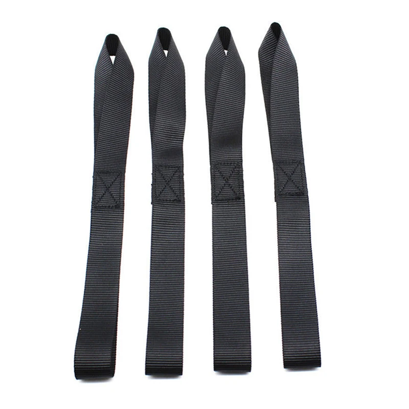 

1/4Pcs Soft Loop Tie Down Straps Ratchet Towing Cargo ATV UTV Motorcycle 600LBS