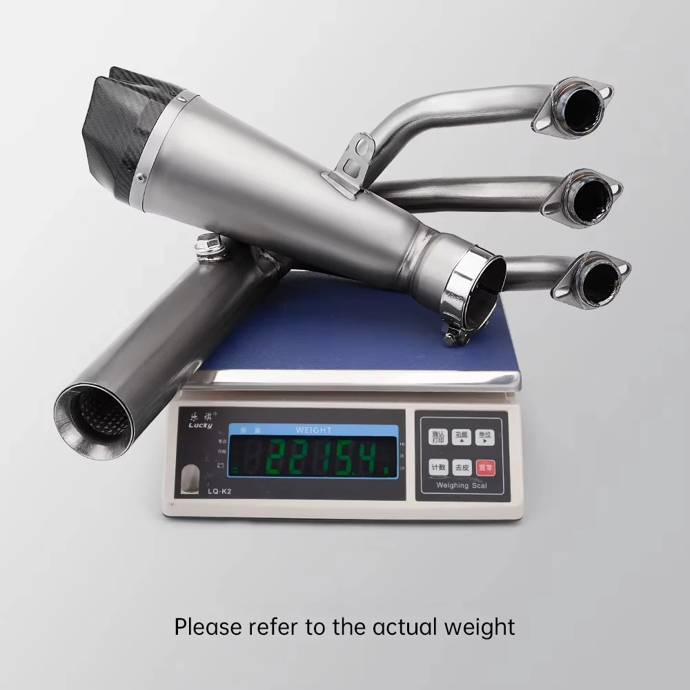 Hot Sale Titanium Alloy Motorcycle Exhaust 675SRR Exhaust Front Link Pipeline Bottom Line 