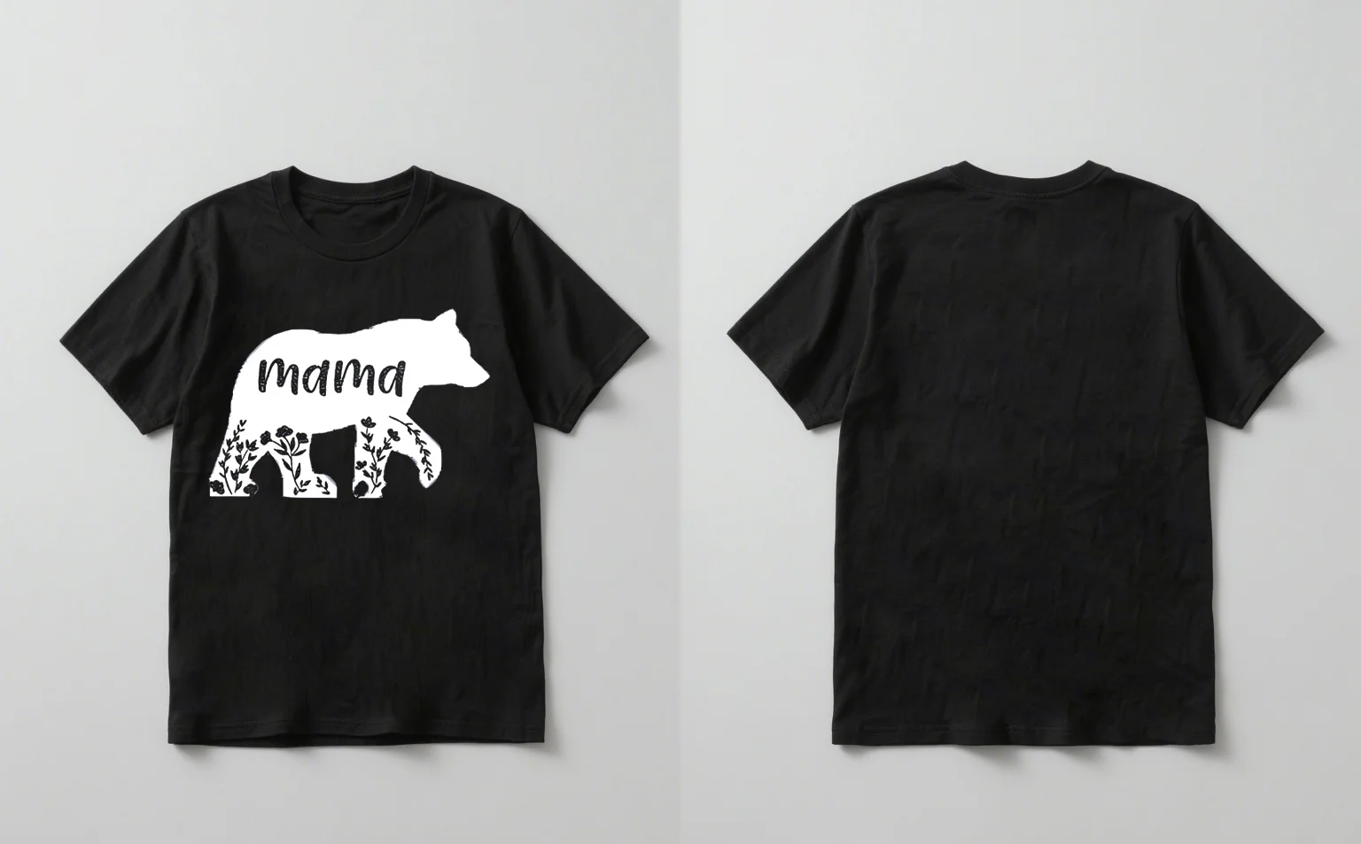 เสื้อยืดแขนสั้นพิมพ์ลายใหม่ปี 2025 ลายกราฟิกแม่หมี เหมาะสำหรับทั้งชายและหญิง