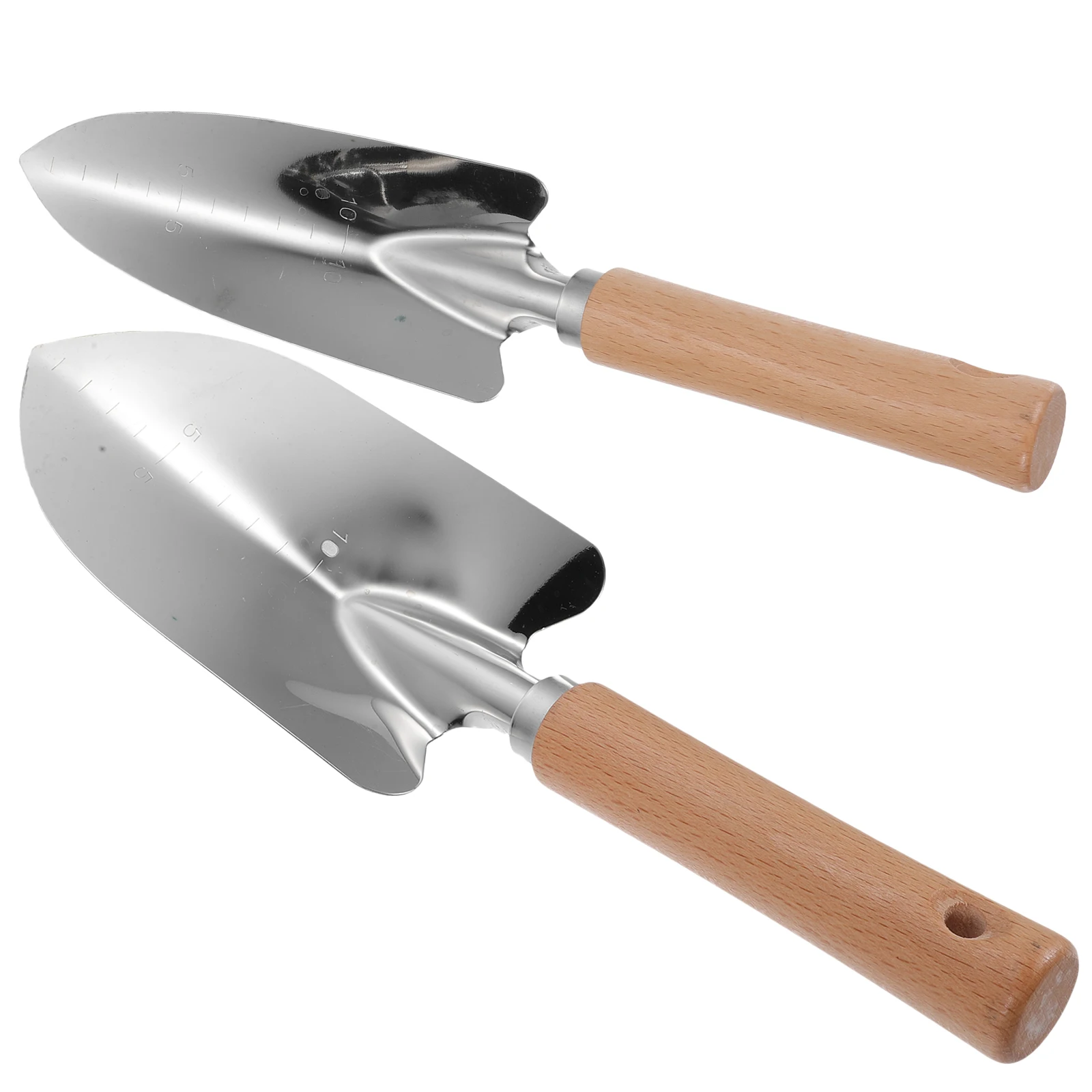 

2pcs Garden Shovel Set Stainless Steel Wooden Handle Trowel Planting Tool Gardening Hand Tools Yard Outdoor Child