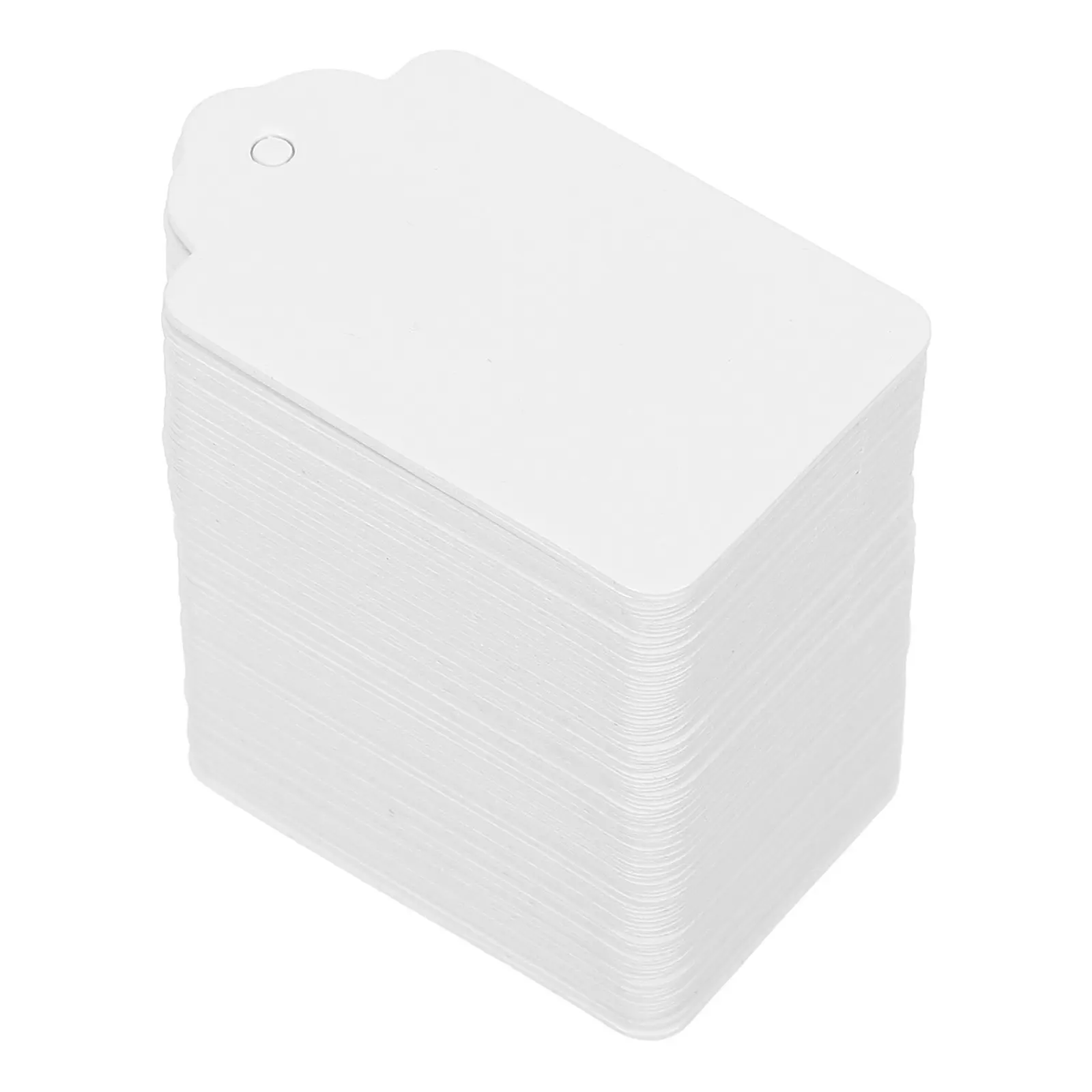 400Pcs Blank Writable Clothing Hang Tags White Paper Retail Price Labels for Apparel Shoes Jewelry 1.97x1.18in - view 2