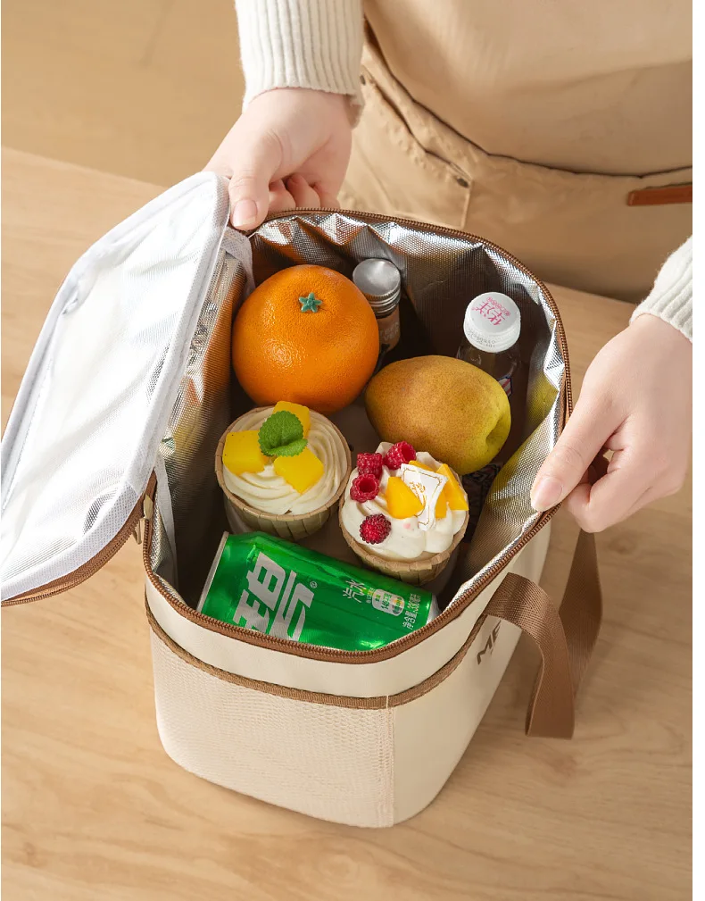 Insulated Lunch Bag Insulation Bento Pack Aluminum Foil Rice Bag Meal Pack Ice Pack Student Bento Lunch Handbag Insylation
