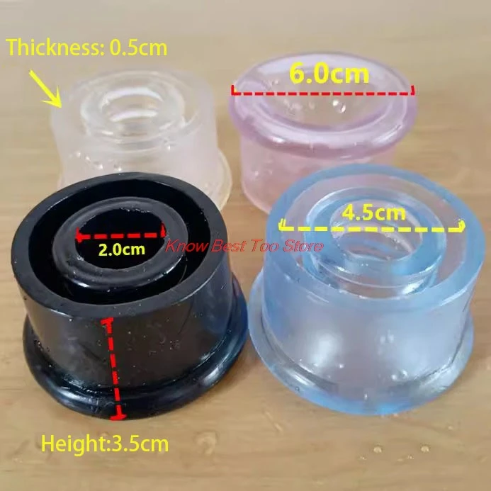 Bottle Mouth Silicone Cover for 4.8 to 5.5 cm Bottle Sealing Ring Rubber Gasket Vacuum Pump Exercise Machine Accessories