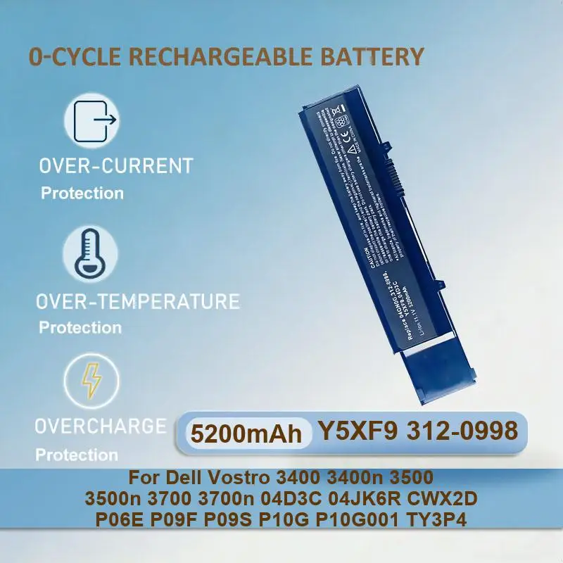 Battery For Dell Inspiron 13 15 5000 7000 Series 5570 7579 Vostro 5468 P69G 3CRH3 7378 5567 XPS 9500 9510 9520 Precision 5550