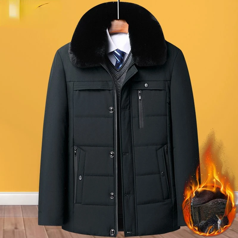 

Autumn Winter Jacket Men Parkas Thicken Warm Coat Mens Solid Color Casual Parka Men Fashion New Style Streetwear 2023 E19