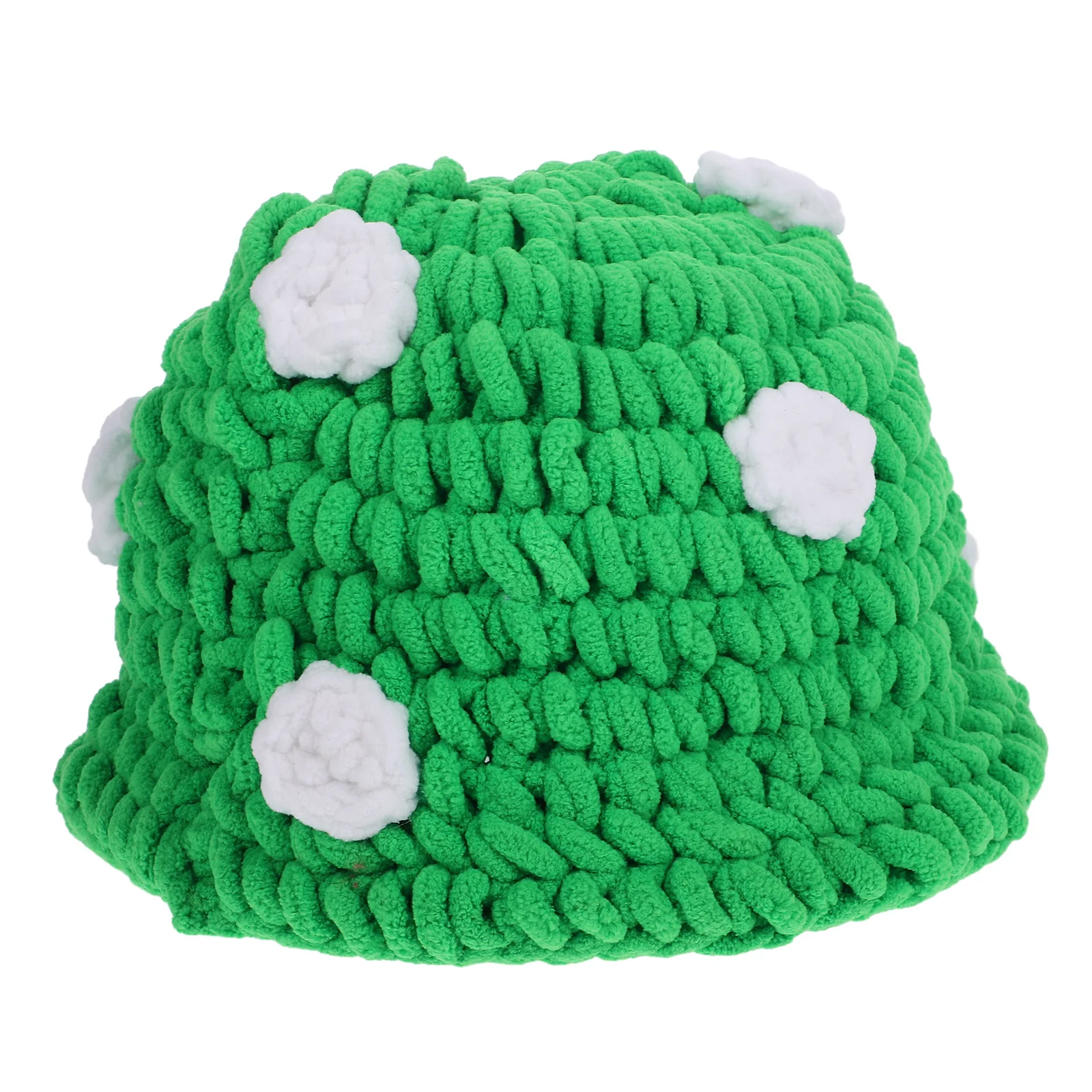 Adorabile cappello lavorato a maglia a forma di fungo per donna uomo unisex moda festa costume cosplay puntello confortevole caldo esterno interno