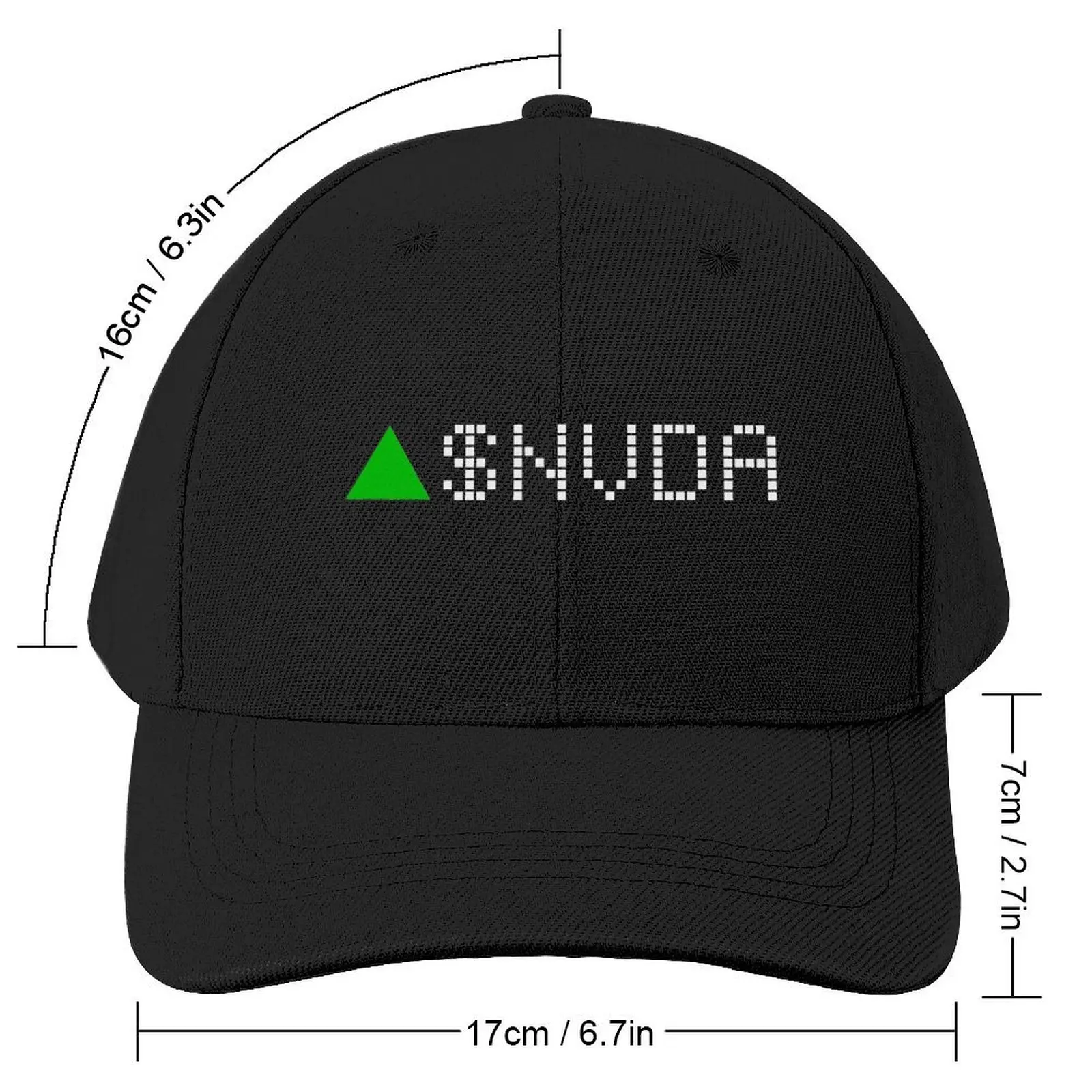 Nvidia Stock Ticker Green - White Font Baseball Cap cute Uv Protection Solar Hat Vintage Military Cap Man Mens Women's