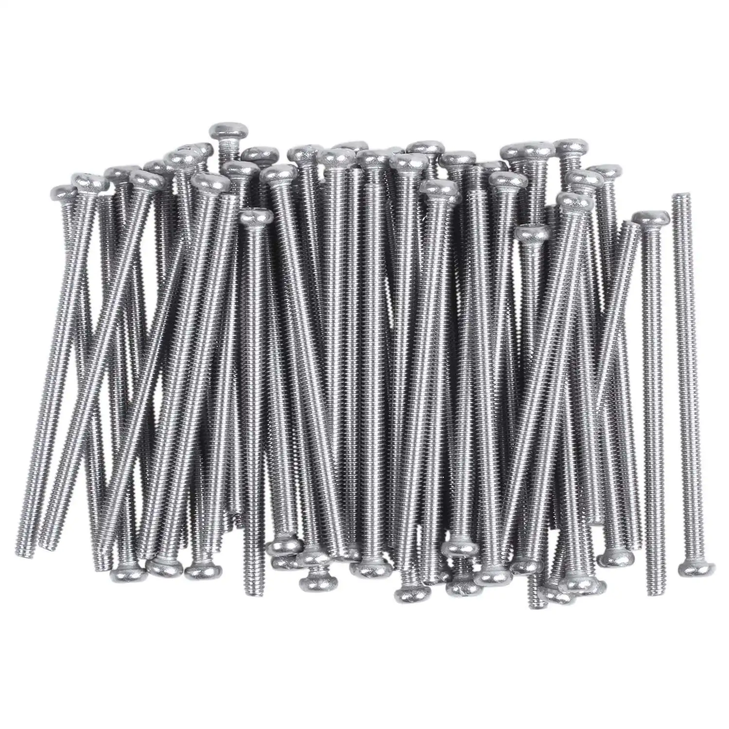 M2.5 x 40mm 304 Stainless Steel Phillips Round Head Screws Bolt 60pcs HOT