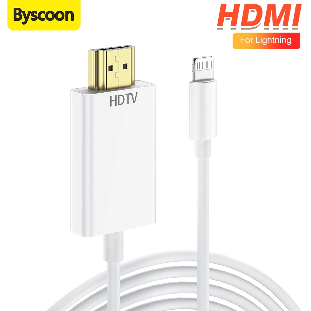 1080P HDTV Kabel TV Cyfrowy adapter AV do iPhone\'a na HDMI kompatybilny z kablami do iphone\'a 8 7 8plusX XR XS 11 do iPada Mini Air Pro