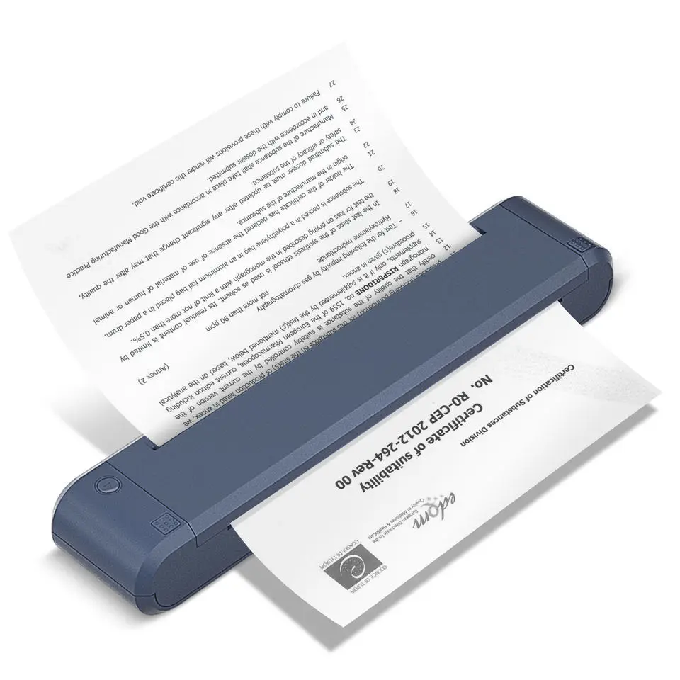 Thermal transfer A4 printer mobile office portable Bluetooth printing dedicated carbon ribbon