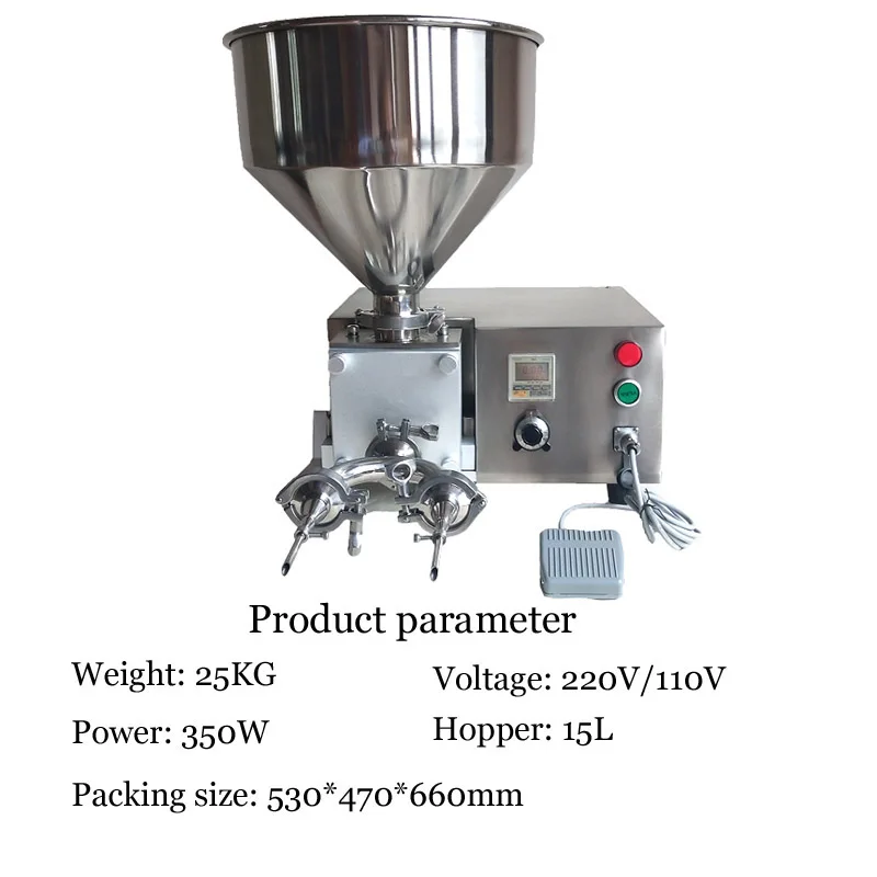 Pneumatic Jam Butter Puff Core Injection Bread Filling Machine Used for Biscuit Bread Pastry with Different Head Options