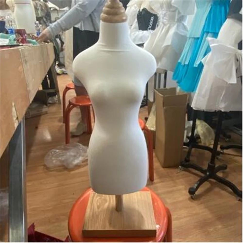 Female Dressmaker Sewing Mannequins, Adjustable Body for Clothes Model Busto Dress, Stand Scale, Jersey Bust Can Pin, C760E, 1/3