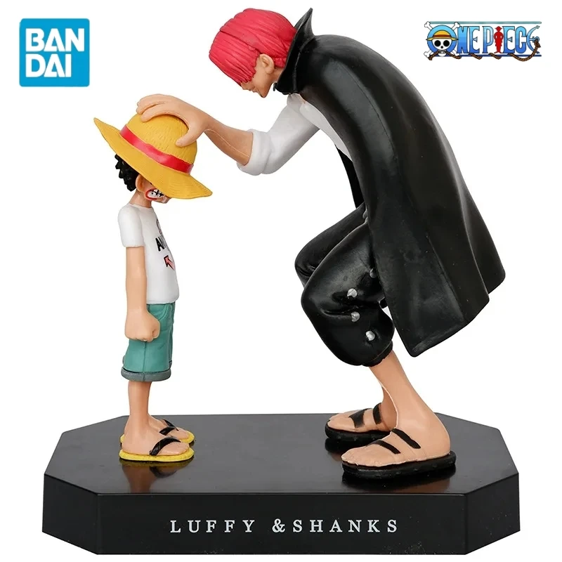 

17cm New Anime One Piece Figure Four Emperors Shanks Staw Luffy PVC Action Figure Desktop Ornaments Collectibles Model Doll Toy