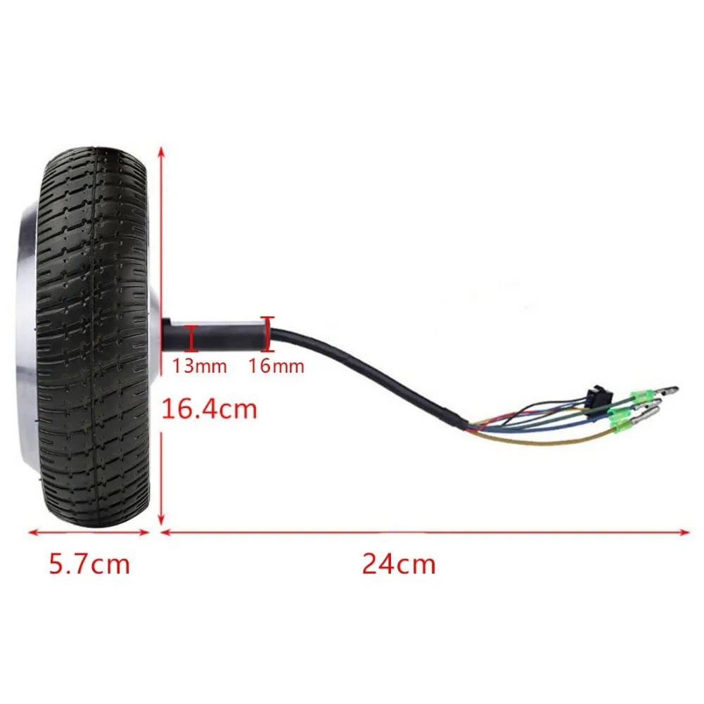 

Self Balancing Scooter Motor Wheel 6 5 Inch With Tire 36V 350W Brushless Motor Compatible For 6 5 Inch Scooter
