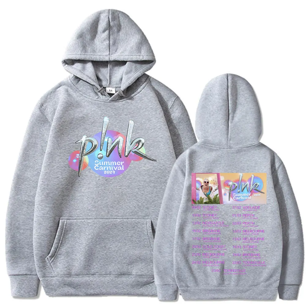 Pink Singer Summer Carnival 2024 Tour Concert Hoodie Men Women Fashion Harajuku Pullover Clothing Oversized Sweatshirt Fans Gift