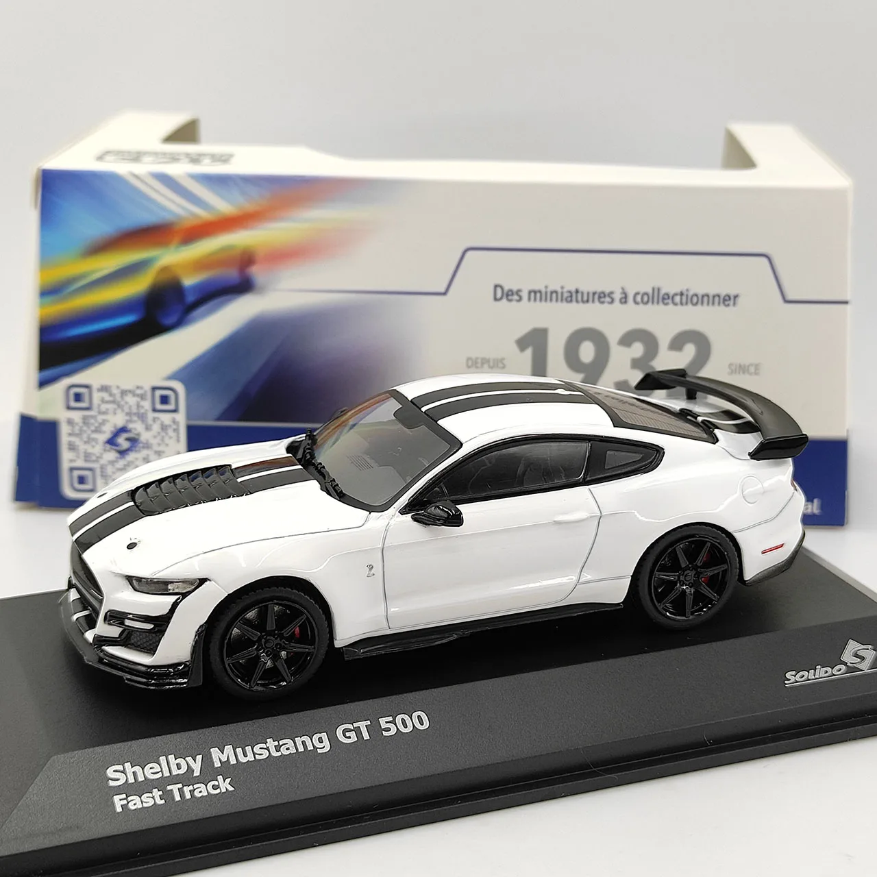 

Diecast SOLIDO S 1:43 Scale Shelby Mustang GT 500 Fast Track Alloy Car Model Collectible Toy Gift Souvenir Display Ornament
