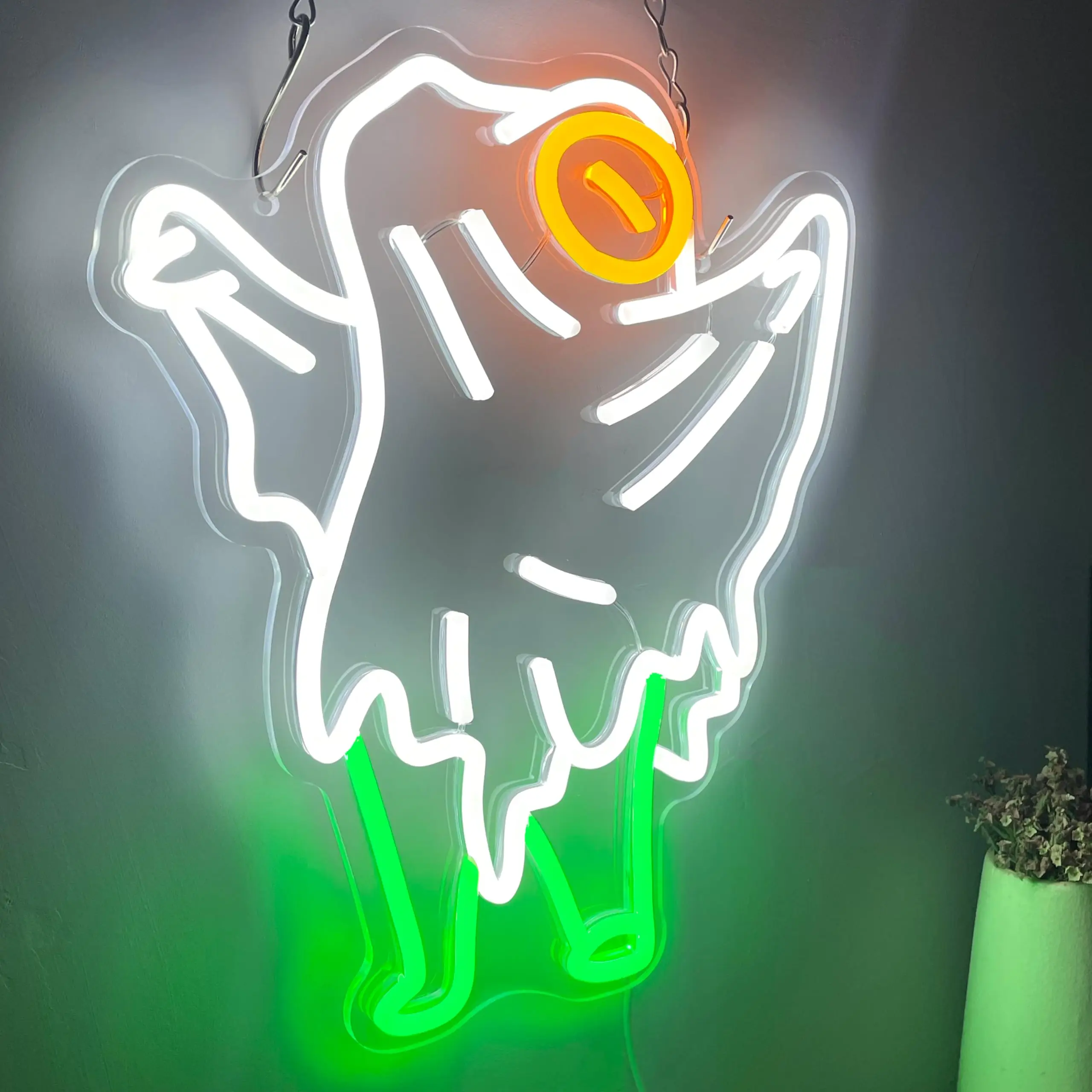 

Хэллоуин Призрак Лягушка Неоновая Вывеска для Настенного Декора Жуткий Дом Хэллоуин День Рождения Спальня Человек Пещера Декор