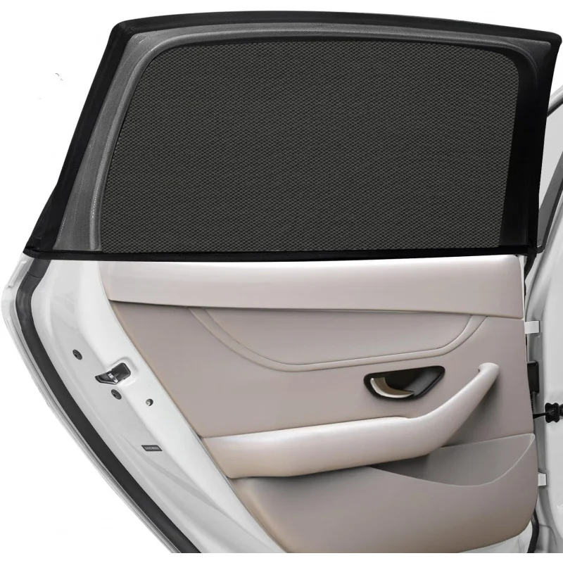 

2 Pack Car Rear Side Window Shade Stretchy Mesh Screen UV Protection Mosquito Net for SUV Car Privacy Camping Travel