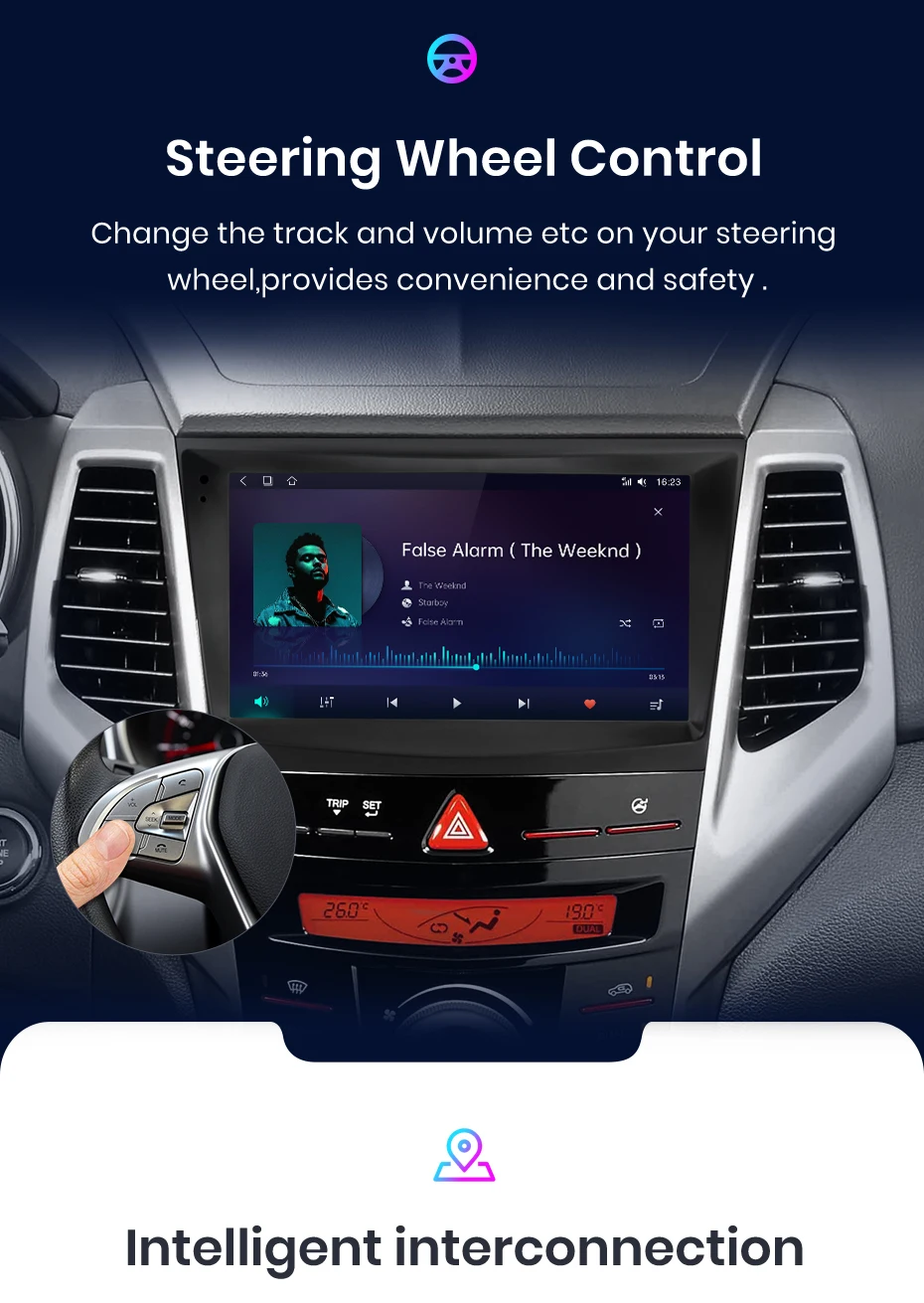 Junsun AI 4G LTE Drahtlose CarPlay Android Auto Auto Radio Für Ssang Yong Tivoli 2015 2016 2017 2018-2022 GPS Navi BT DSP RDS FM – Detail 13