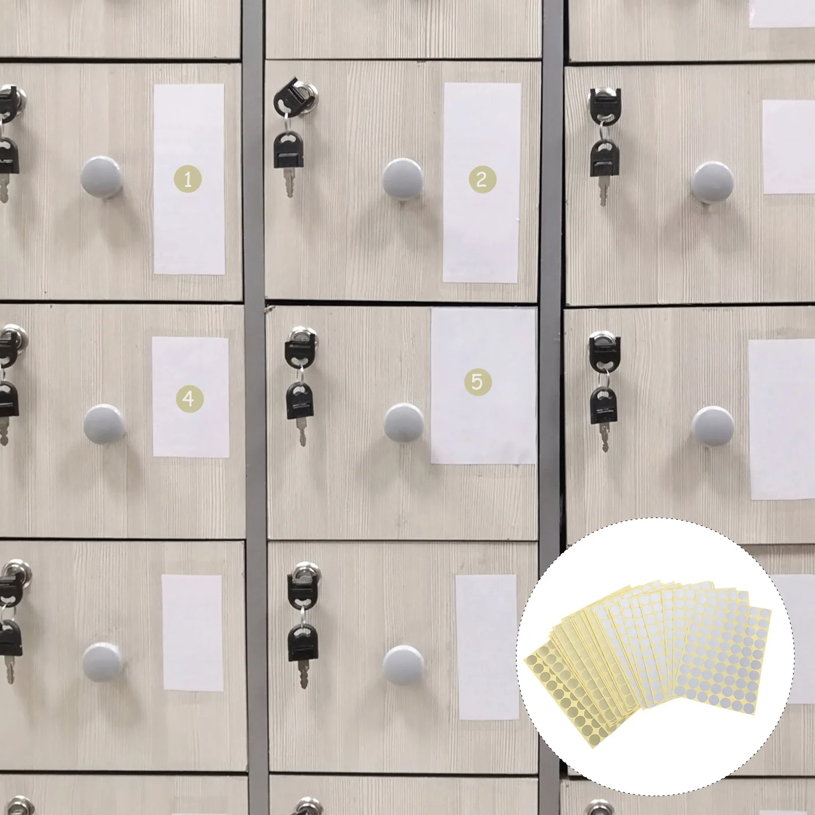 

16 Colors Eco-Friendly Removable Circle Dot Stickers Adhesive Labels For Classroom Office Organization Calendar Planner