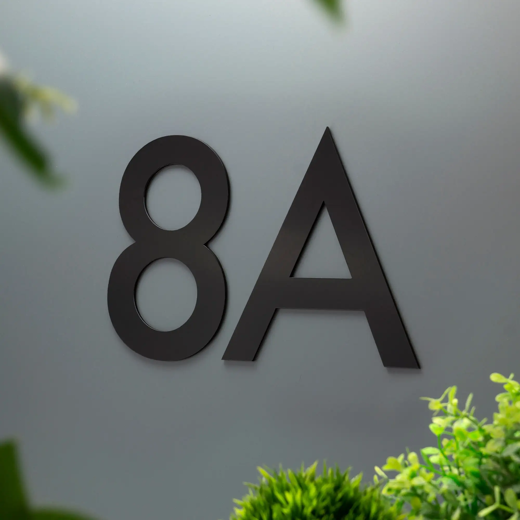 

Custom modern house number letters large matte surface address number acrylic UV protection house number