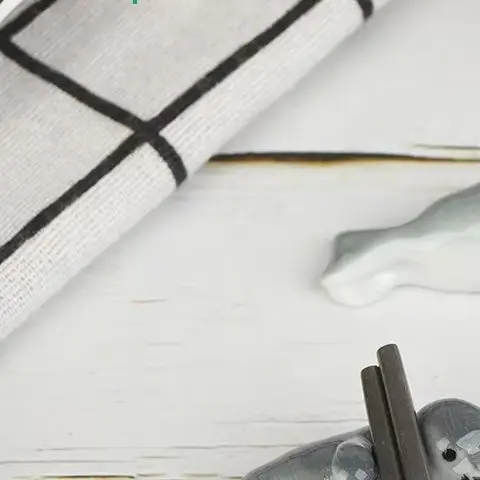 

〔Sabrina〕2PCS Cute Seal Chopstick Rest Set - Ceramic Ocean Animal Chopstick Holders for Kitchen Table