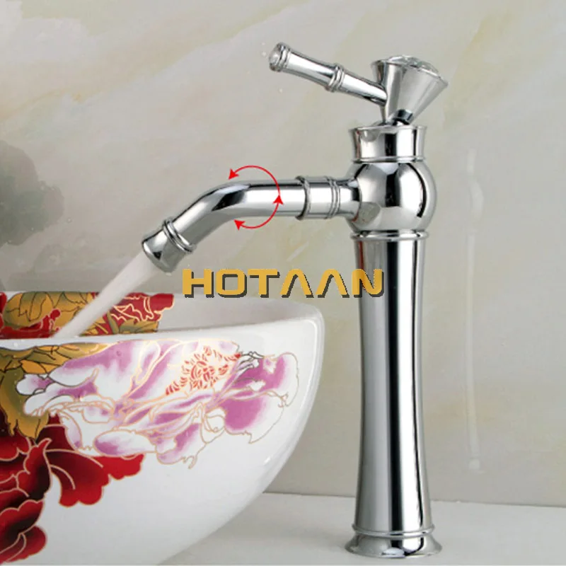 . Modern Gold Faucet,gold bathroom faucets,gold finish basin faucets,gold tall high bathroom sink faucet YT-5096