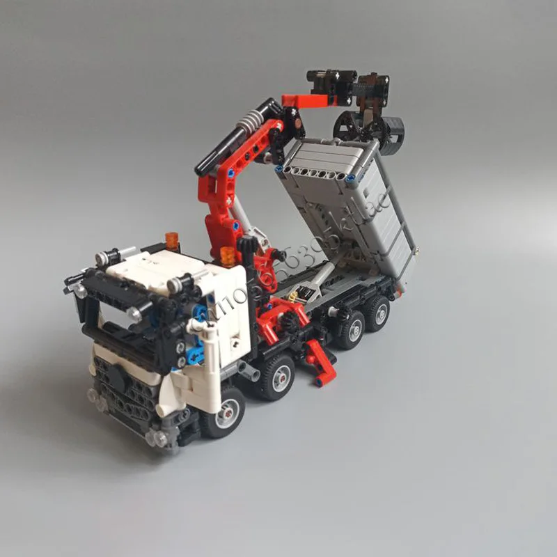 

Hot 1069PCS MOC City Transportation Mercedes truck Arocs Model Building Blocks Bricks DIY Assembly Creative Children Puzzle Gift