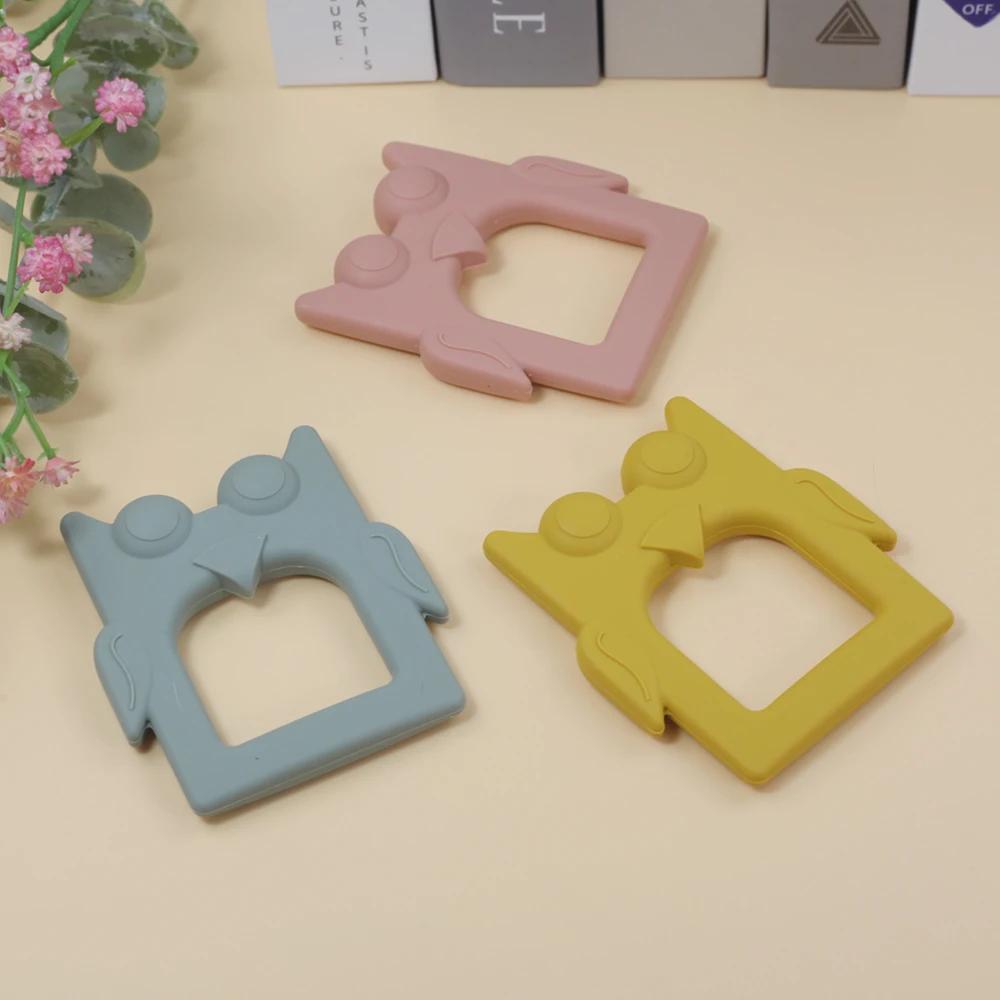 Teether toys baby food grade silicone teething stick children mouth muscle trainer silicone baby teething toy