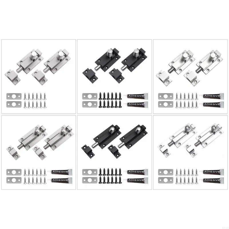 581E High Strength Stainless Steel Door Lock Bolt Rusts Resistant Cabinet Latche