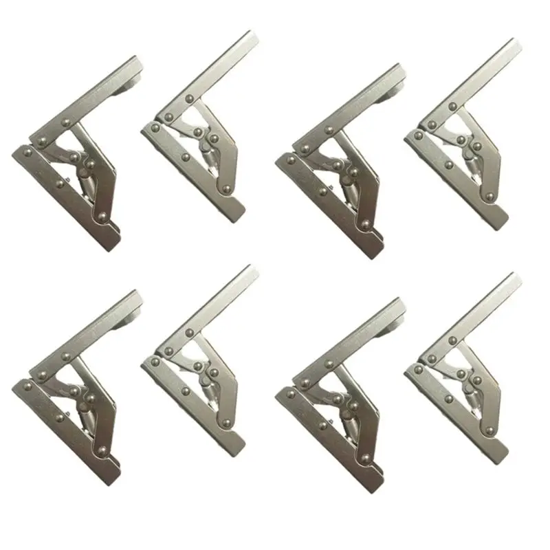A95G Premium 8Pcs Spring-Loaded Self-Locking Folding Hinges For Effortless Cabinet Installation And Repairs